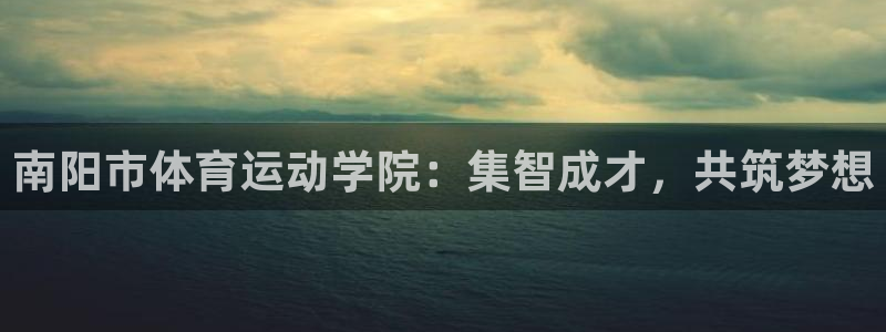 oety欧亿：南阳市体育运动学院：集智成才，共筑梦想